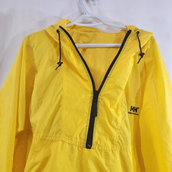Vintage Helly Hansen 1/2 Zip Pullover Windbreaker Yellow Mens - Picture 5 of 9